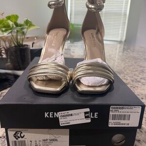 Kenneth Cole Women's Metallic Gold Heels